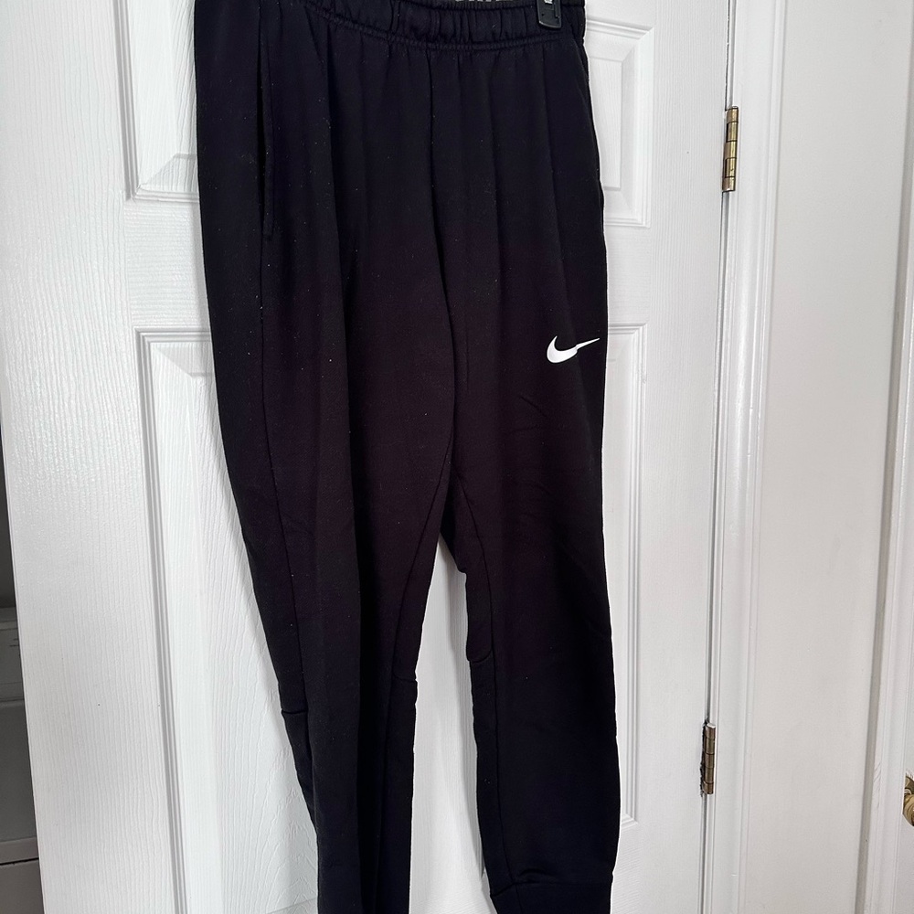 Nike Kids Black Sweatpants with White Logo two pairs